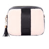 City Plus Faux Fleece & Leather Bag Black