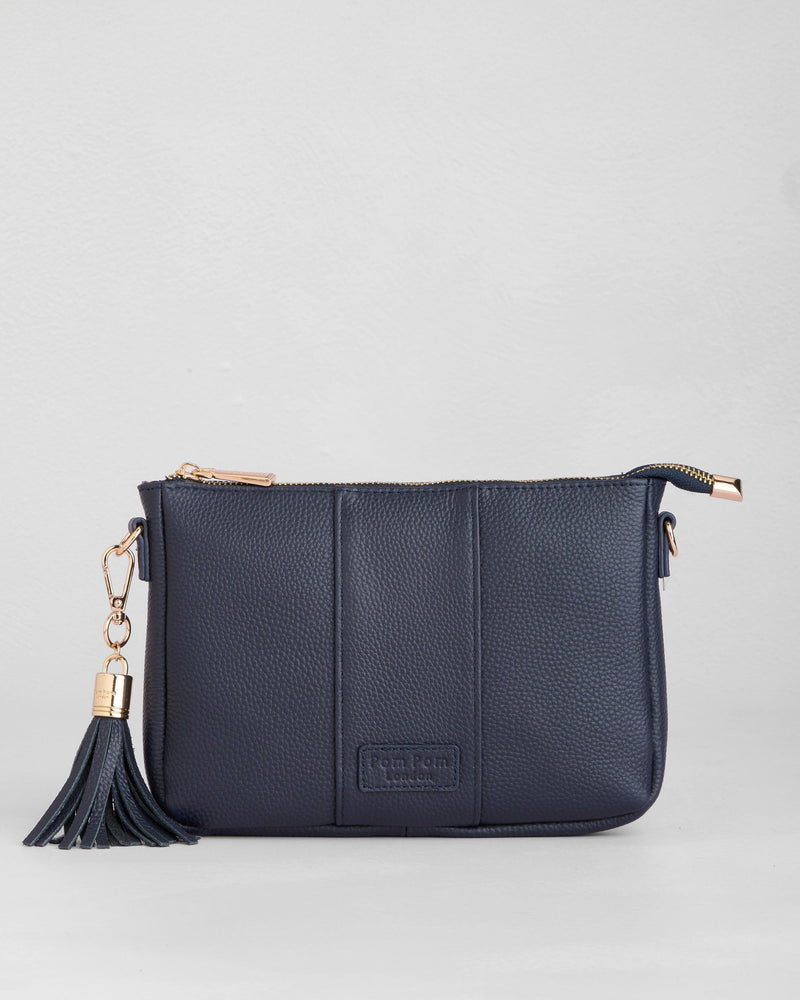 Pom Pom London City Slim Bag Navy-Pom Pom London