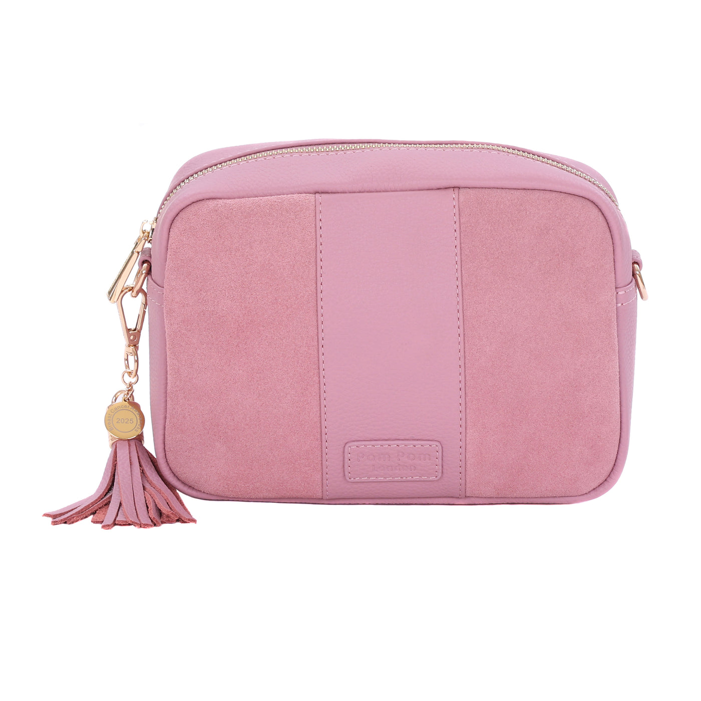 City Suede & Leather Bag Pink BCA '25-Pom Pom London