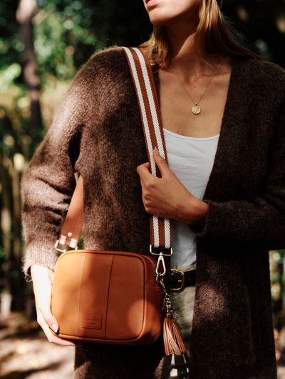 Pom Pom London City Plus Bag Chestnut