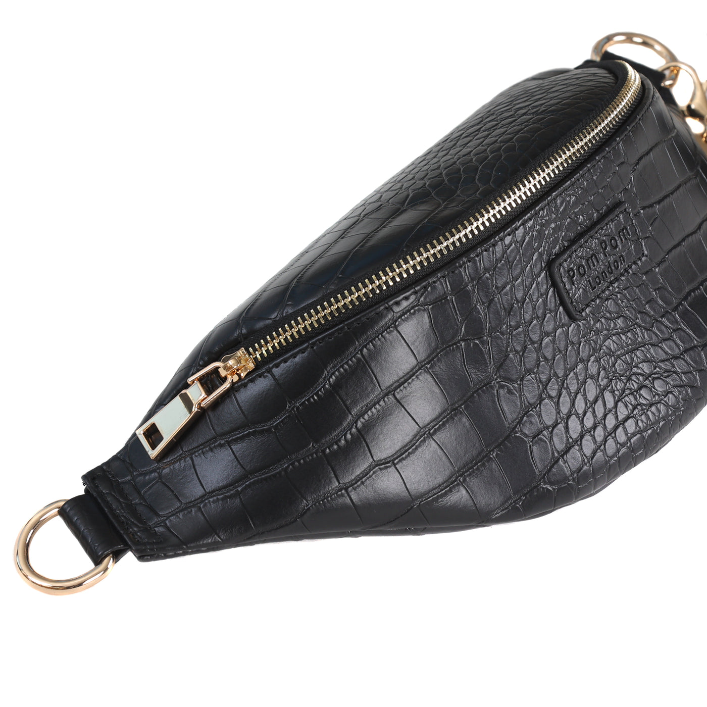 Bum Bag Croc Black