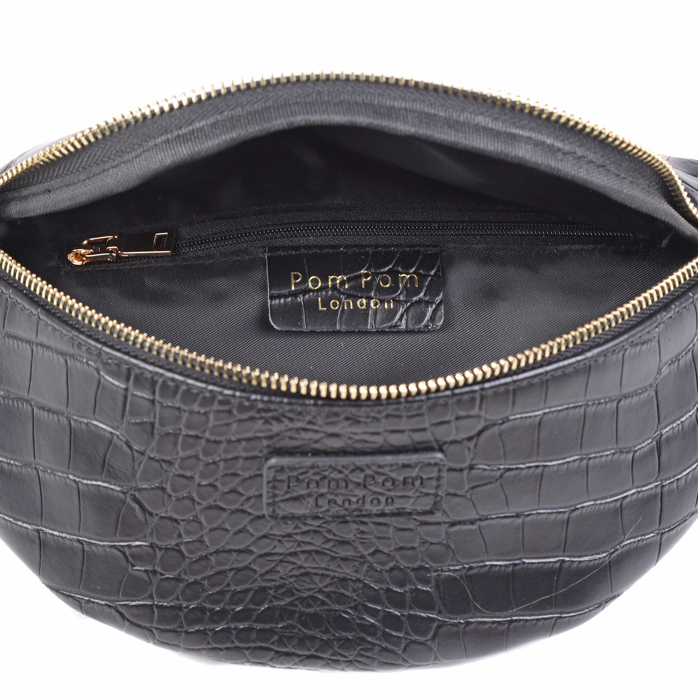 Bum Bag Croc Black