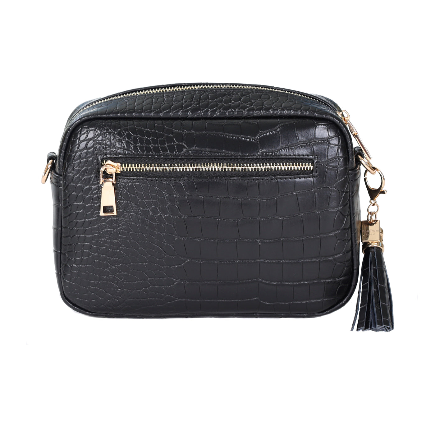 Pom Pom London City Croc Bag Black