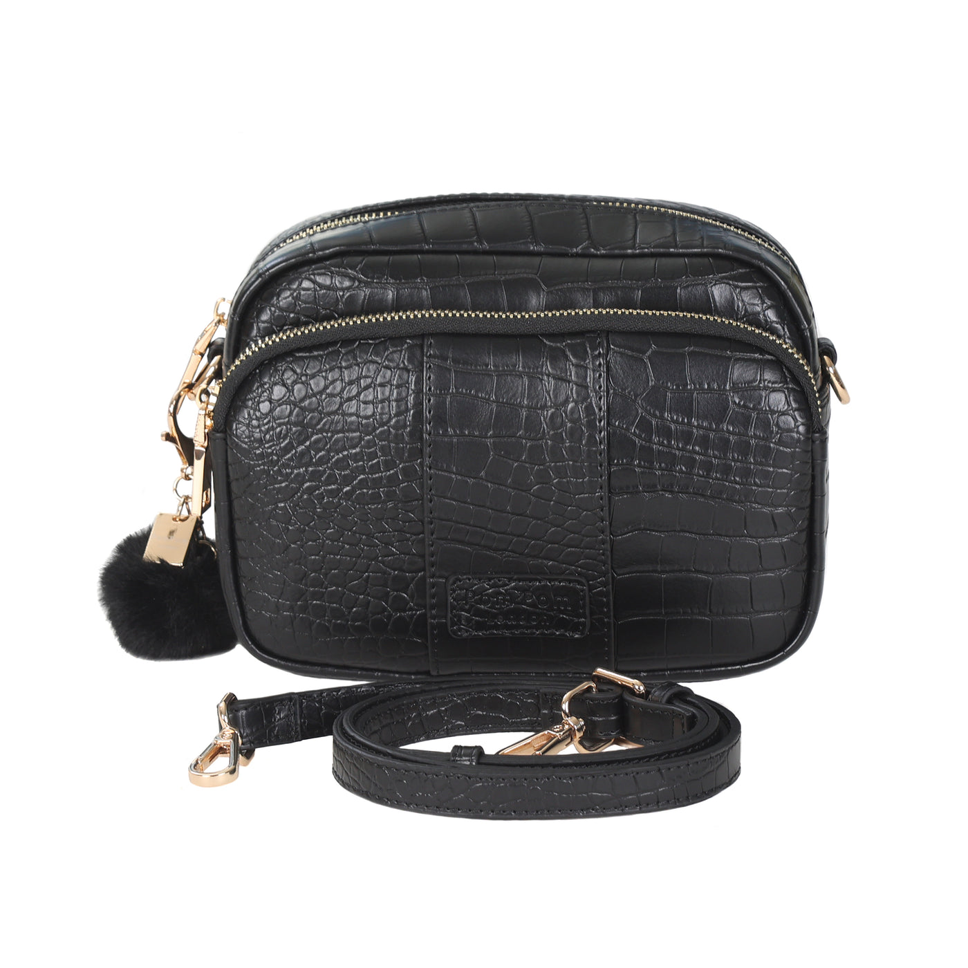 Mayfair Croc Bag Black & Accessories