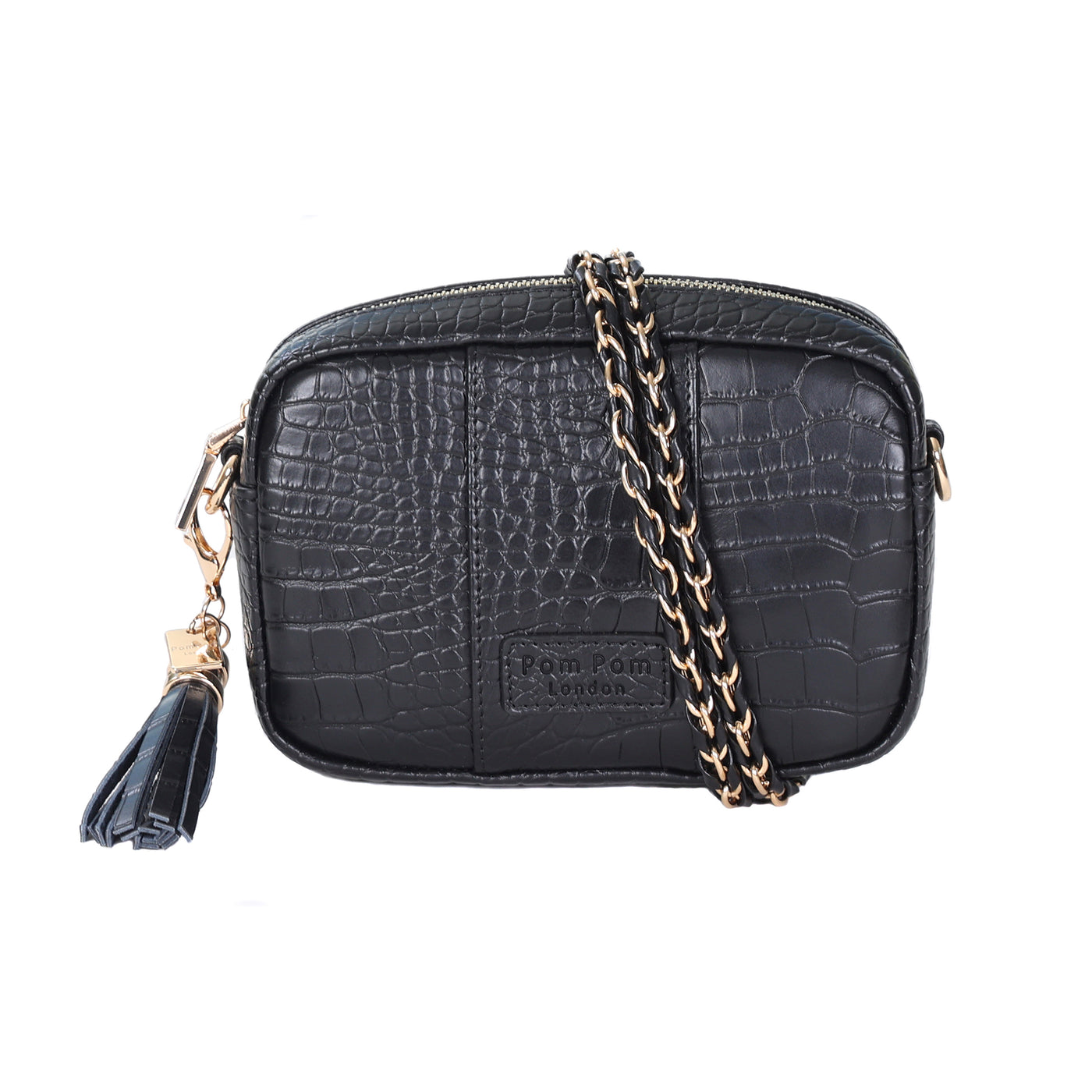 Pom Pom London City MINI Bag Black Croc