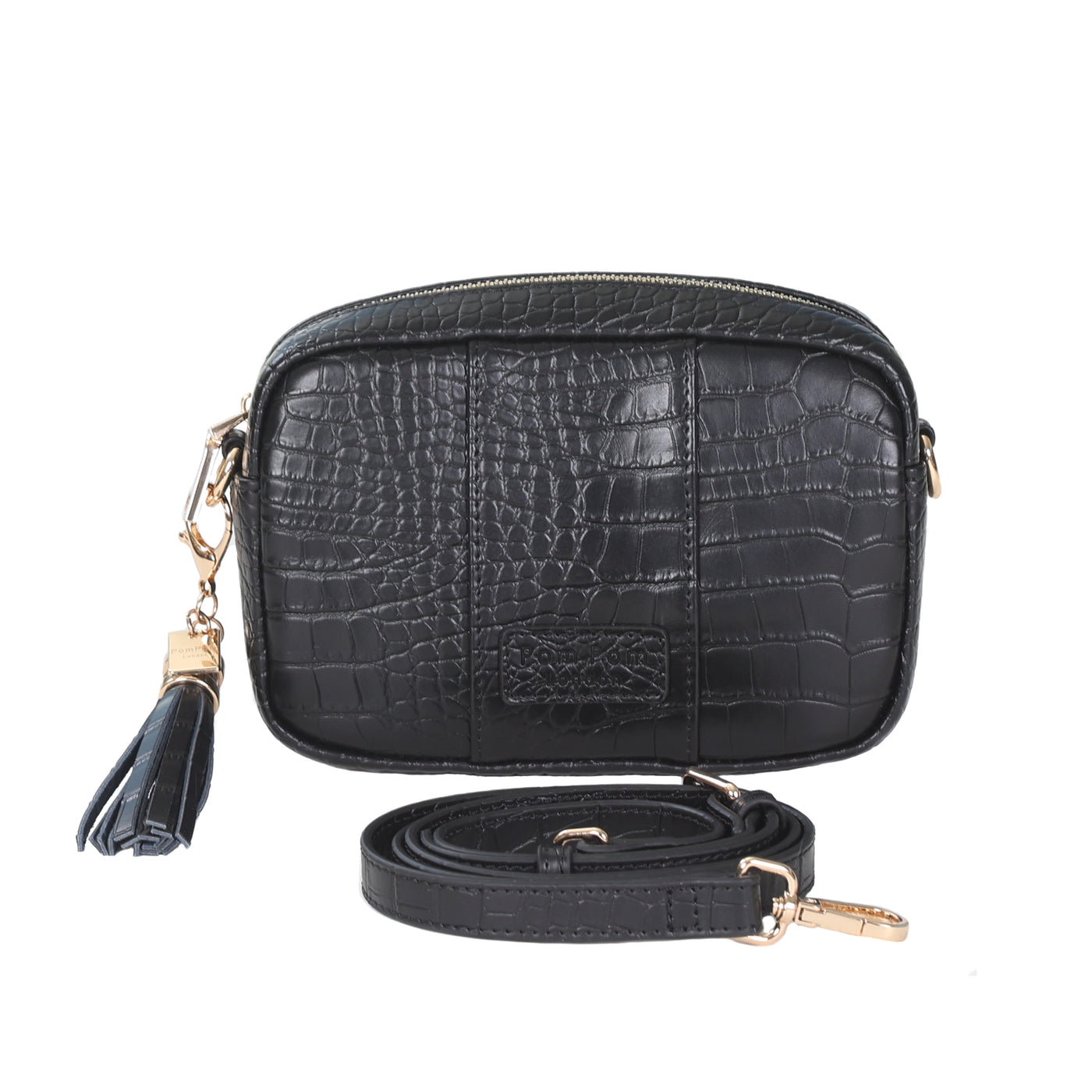 Pom Pom London City MINI Bag Black Croc