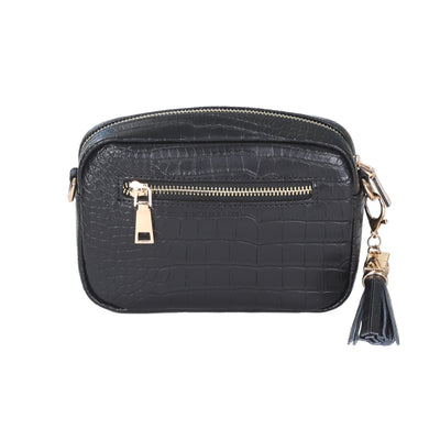 Pom Pom London City MINI Bag Black Croc