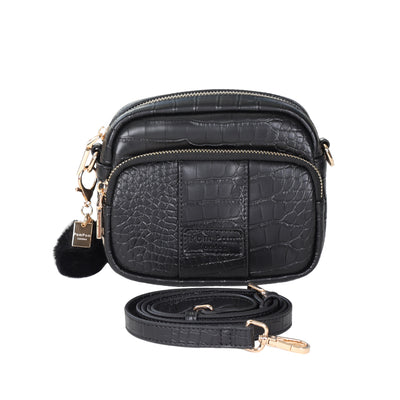 Mayfair MINI Croc Bag Black & Accessories