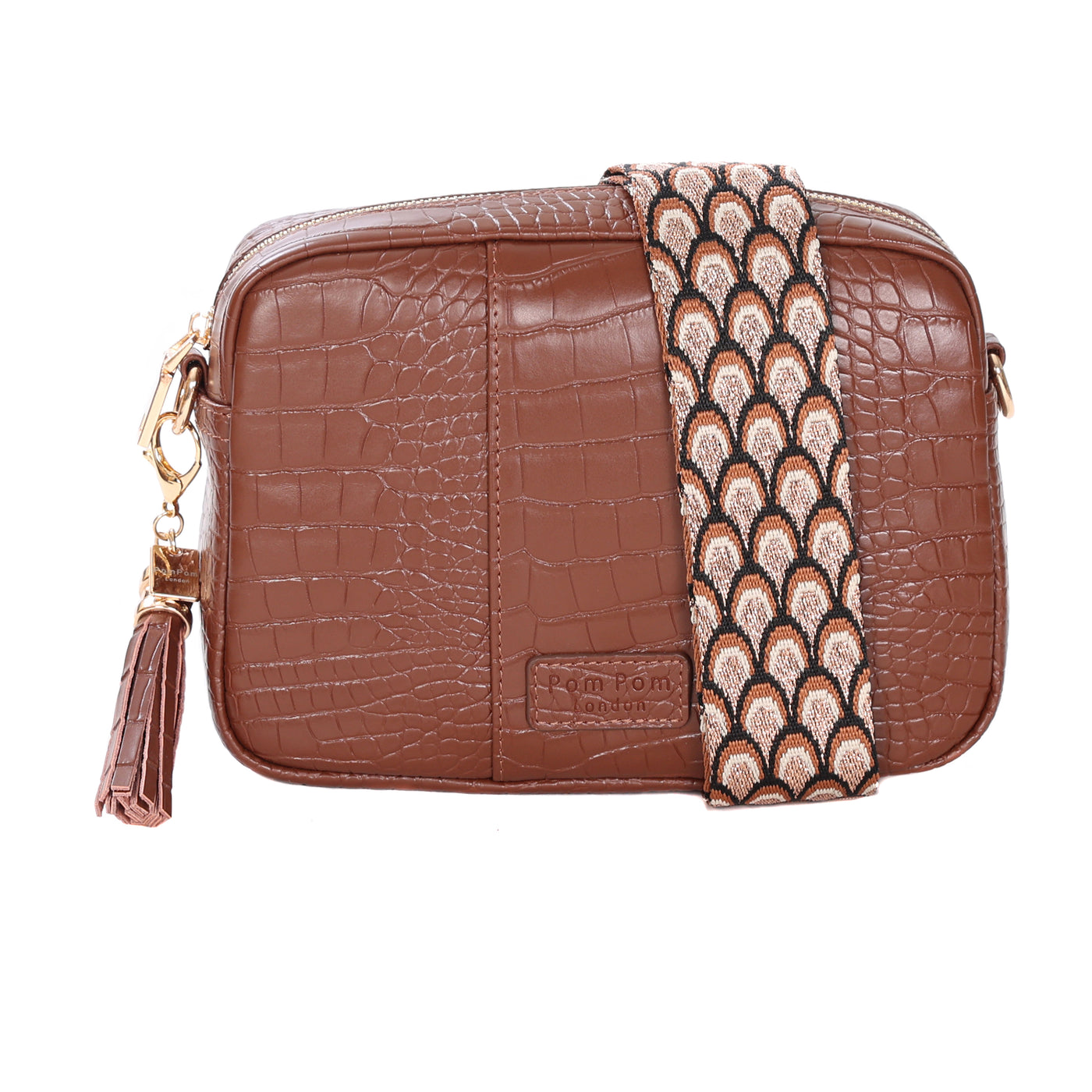 Pom Pom London City Croc Bag Chestnut