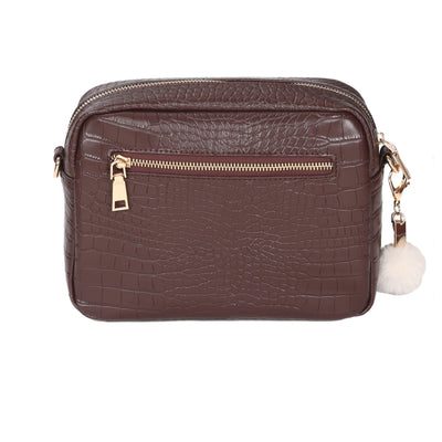 Mayfair Plus Bag Croc Chocolate & Accessories