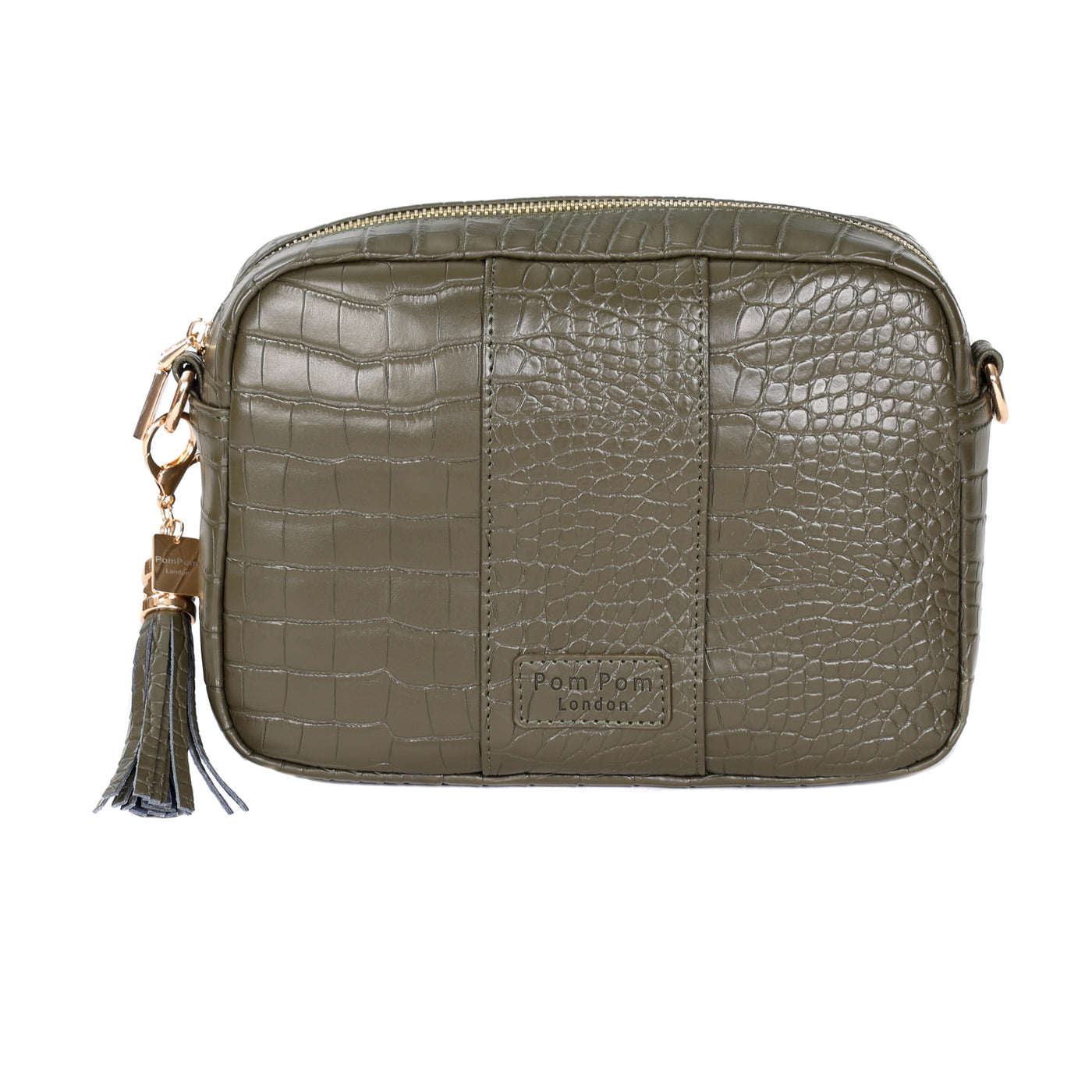 Pom Pom London City Croc Bag Olive Green