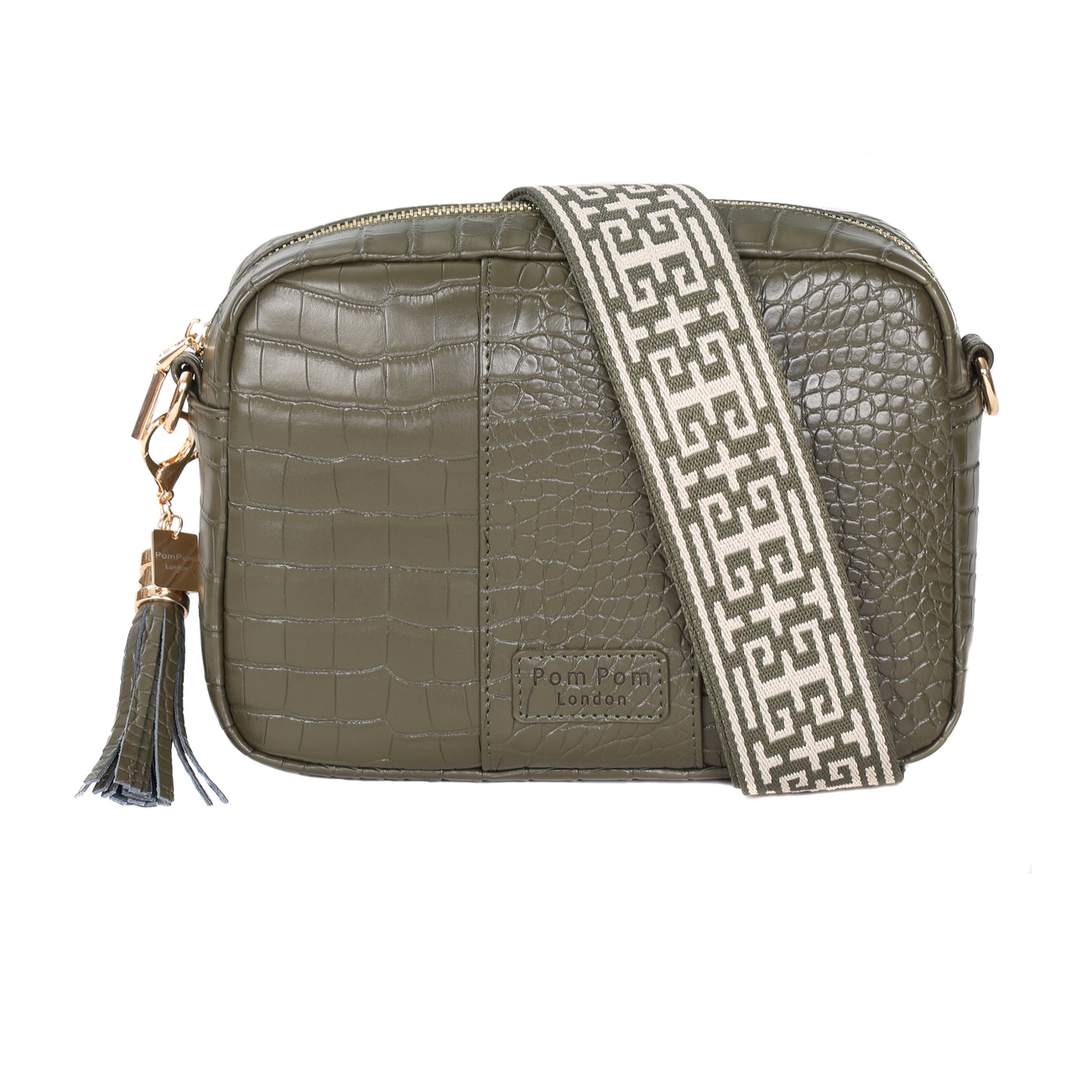 Pom Pom London City Croc Bag Olive Green