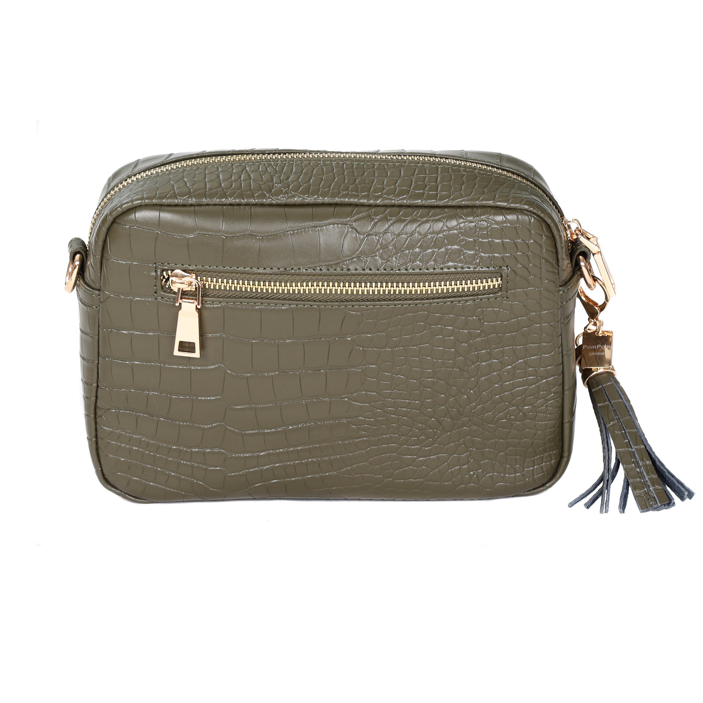 Pom Pom London City Croc Bag Olive Green