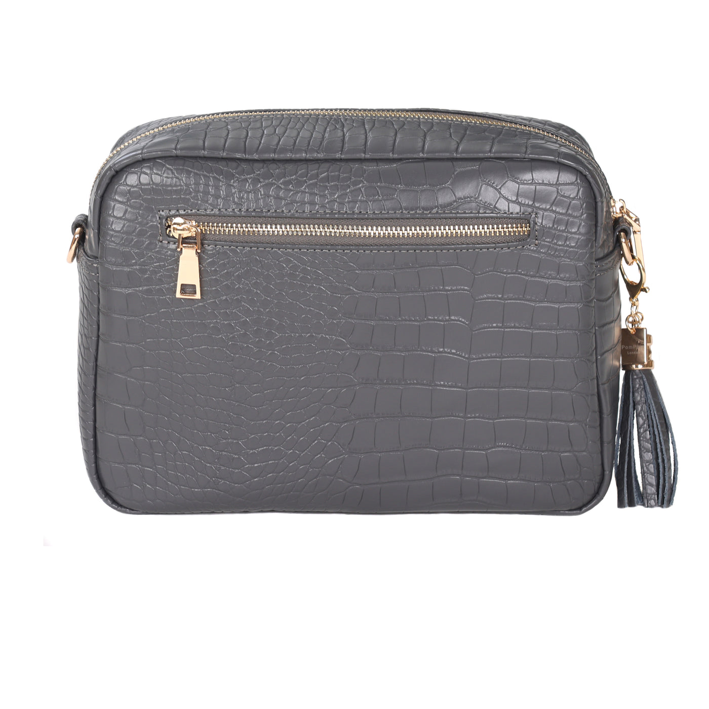 Pom Pom London City Plus Croc Bag Slate Grey