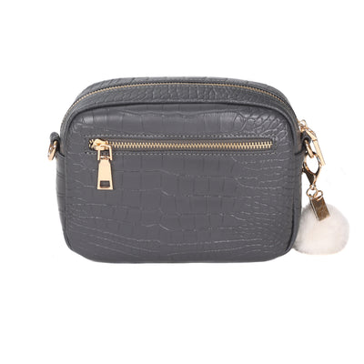 Mayfair Bag Croc Slate Grey & Accessories