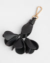 Pom Pom London Flower Keyring Black