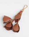 Pom Pom London Flower Keyring Chestnut