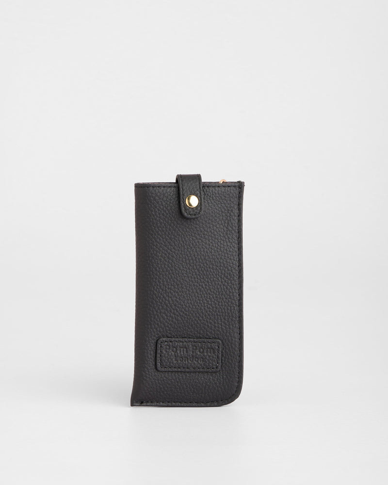 Grosvenor Glasses Case Black-Pom Pom London