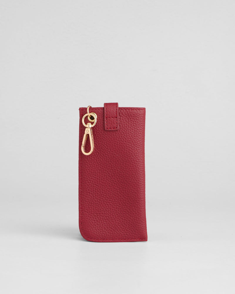 Grosvenor Glasses Case Burnt Rhubarb-Pom Pom London