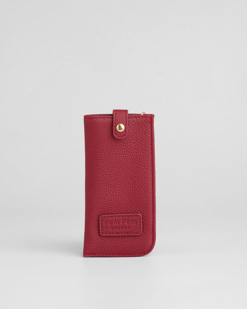 Grosvenor Glasses Case Burnt Rhubarb-Pom Pom London