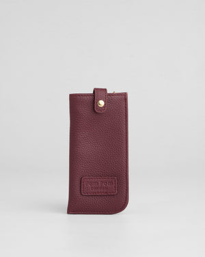 Grosvenor Glasses Case Dark Maroon