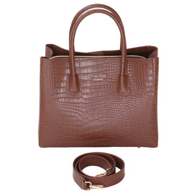 Harrow Croc Bag Chestnut