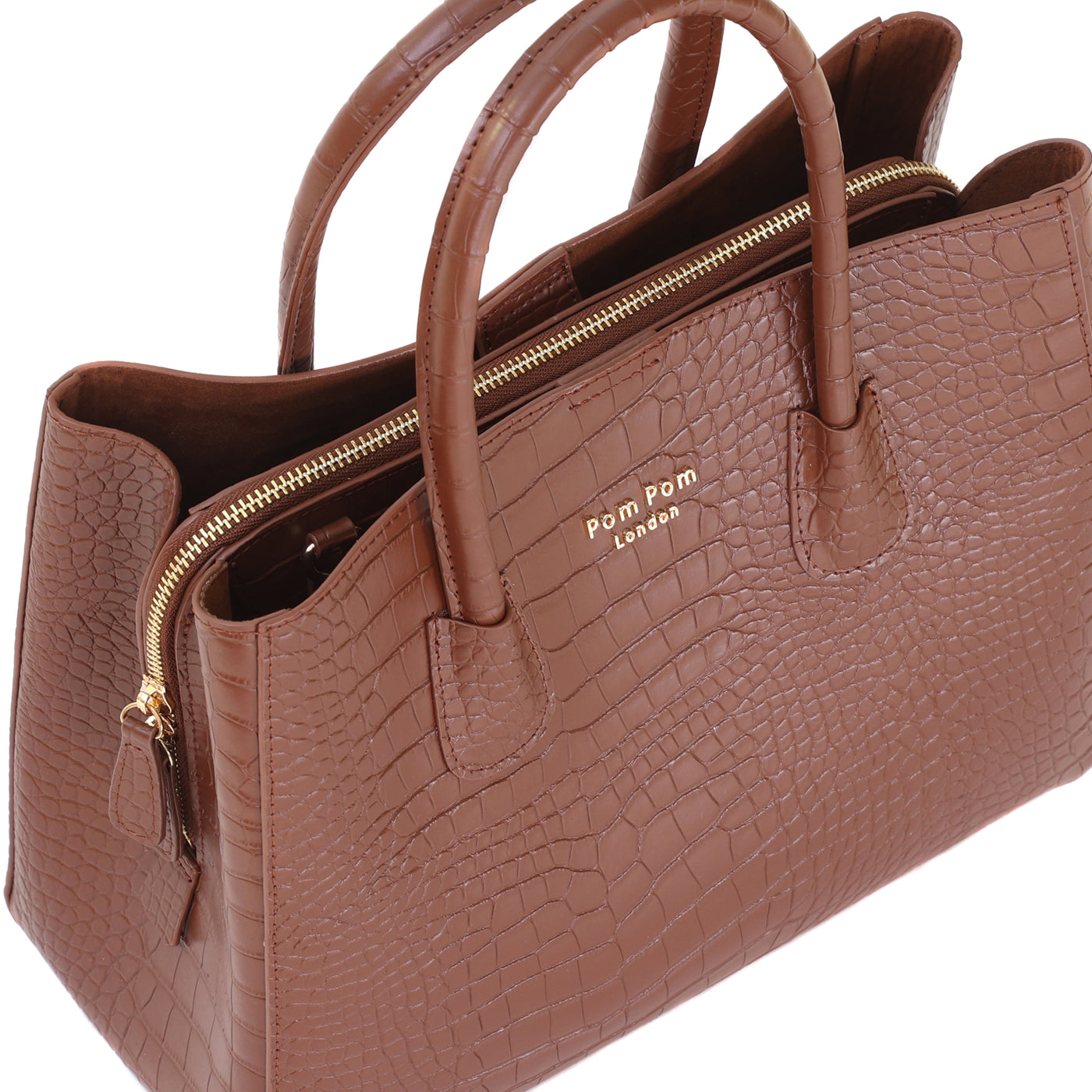 Harrow Croc Bag Chestnut