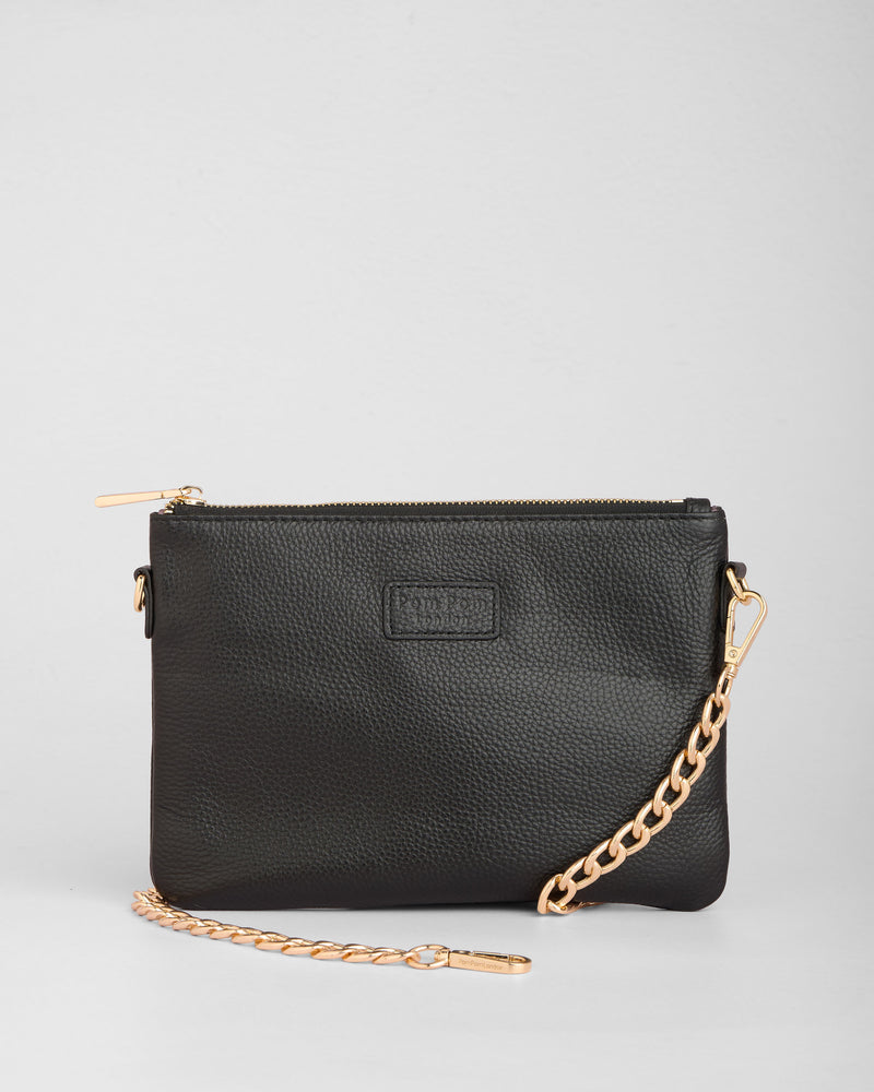 Kensington Bag Black-Pom Pom London