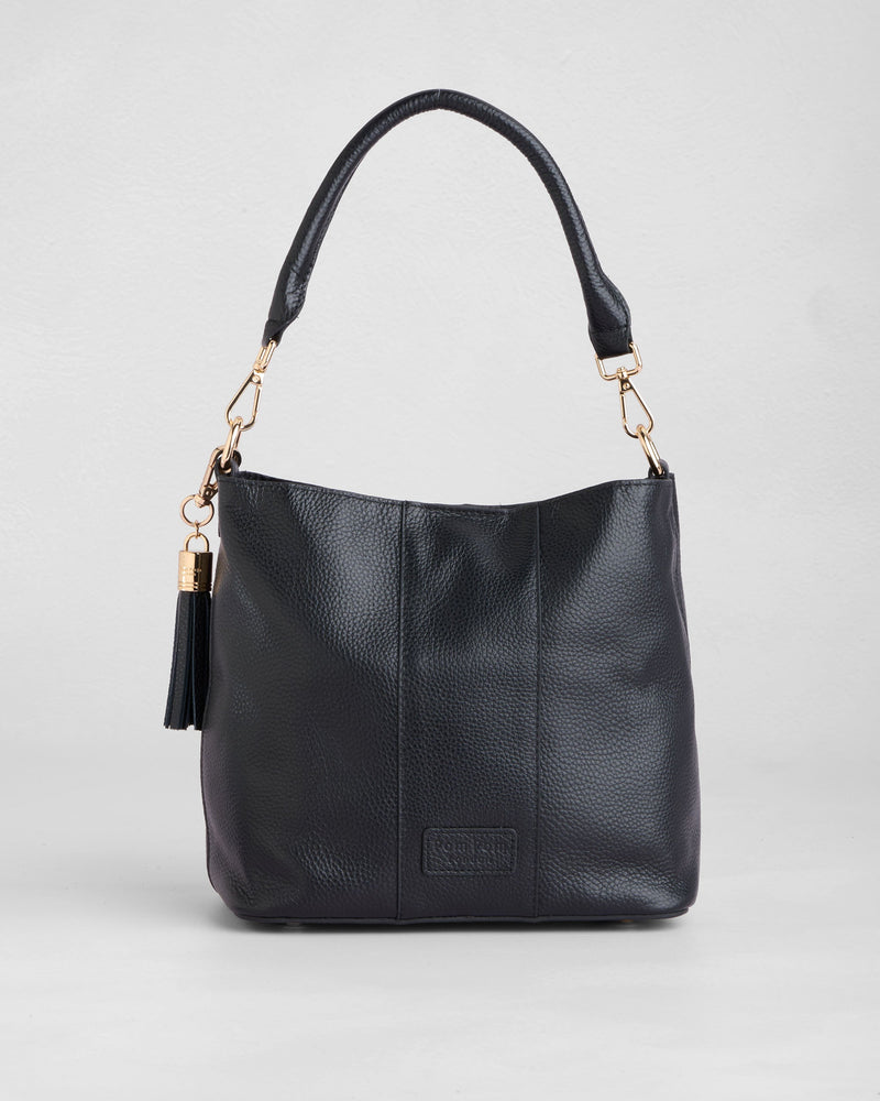 Lambeth Bag Black-Pom Pom London