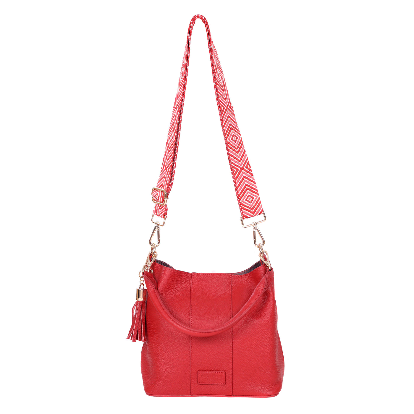 Lambeth Bag Crimson Red-Pom Pom London