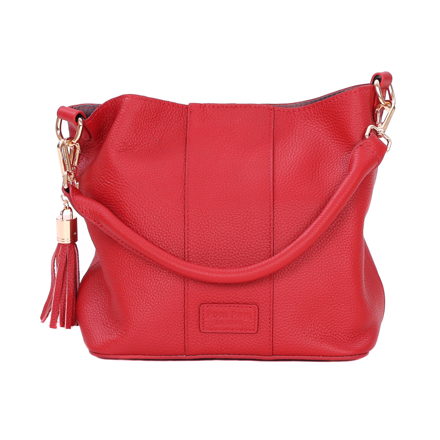 Lambeth Bag Crimson Red-Pom Pom London