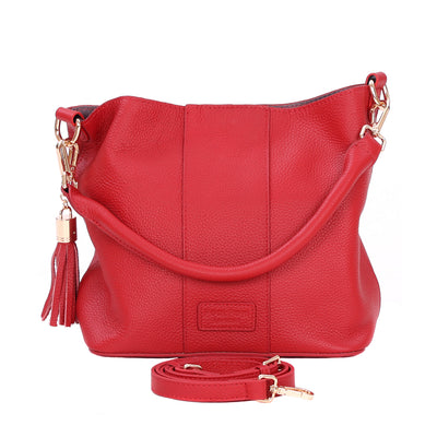Lambeth Bag Crimson Red-Pom Pom London