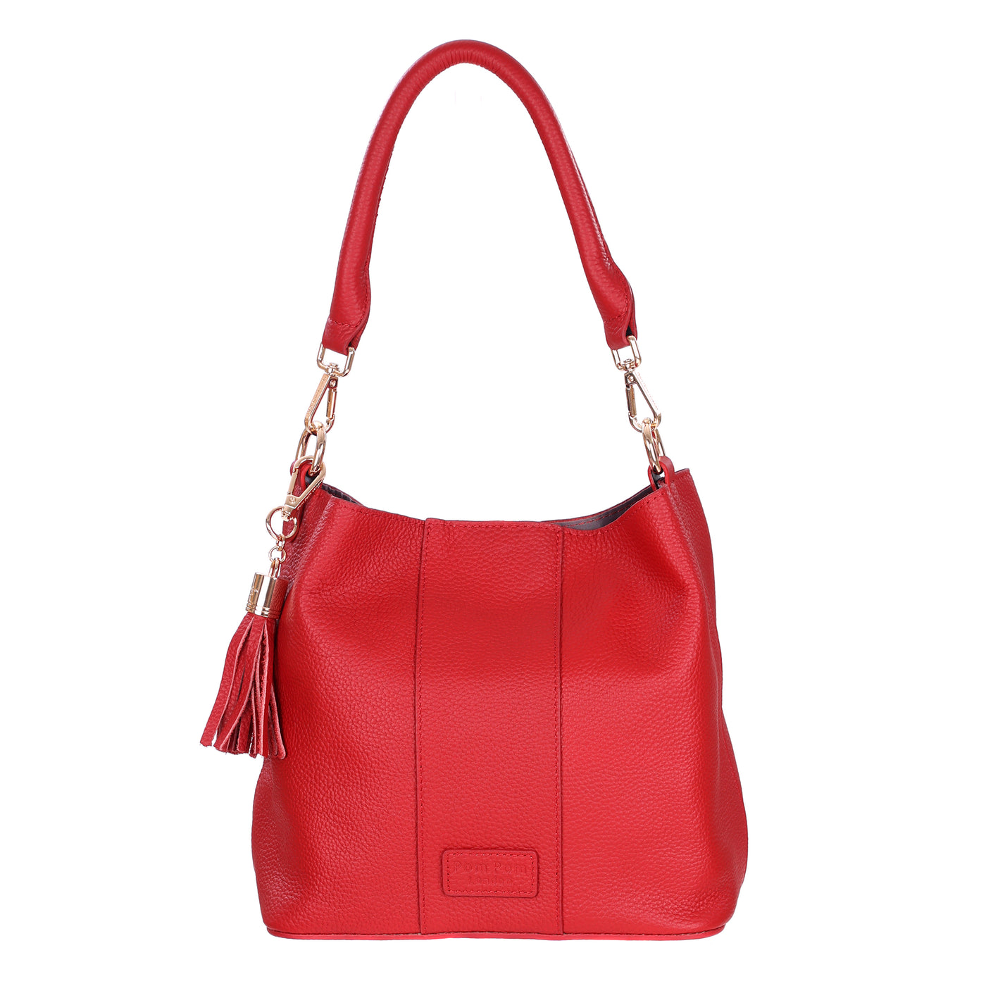 Lambeth Bag Crimson Red-Pom Pom London