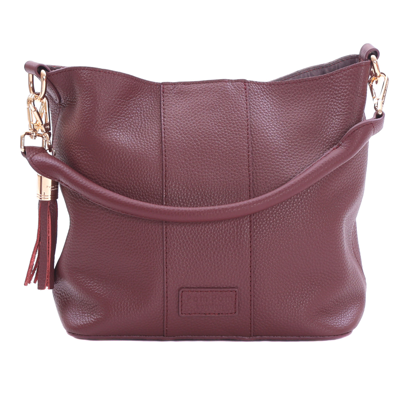 Lambeth Bag Deep Burgundy-Pom Pom London