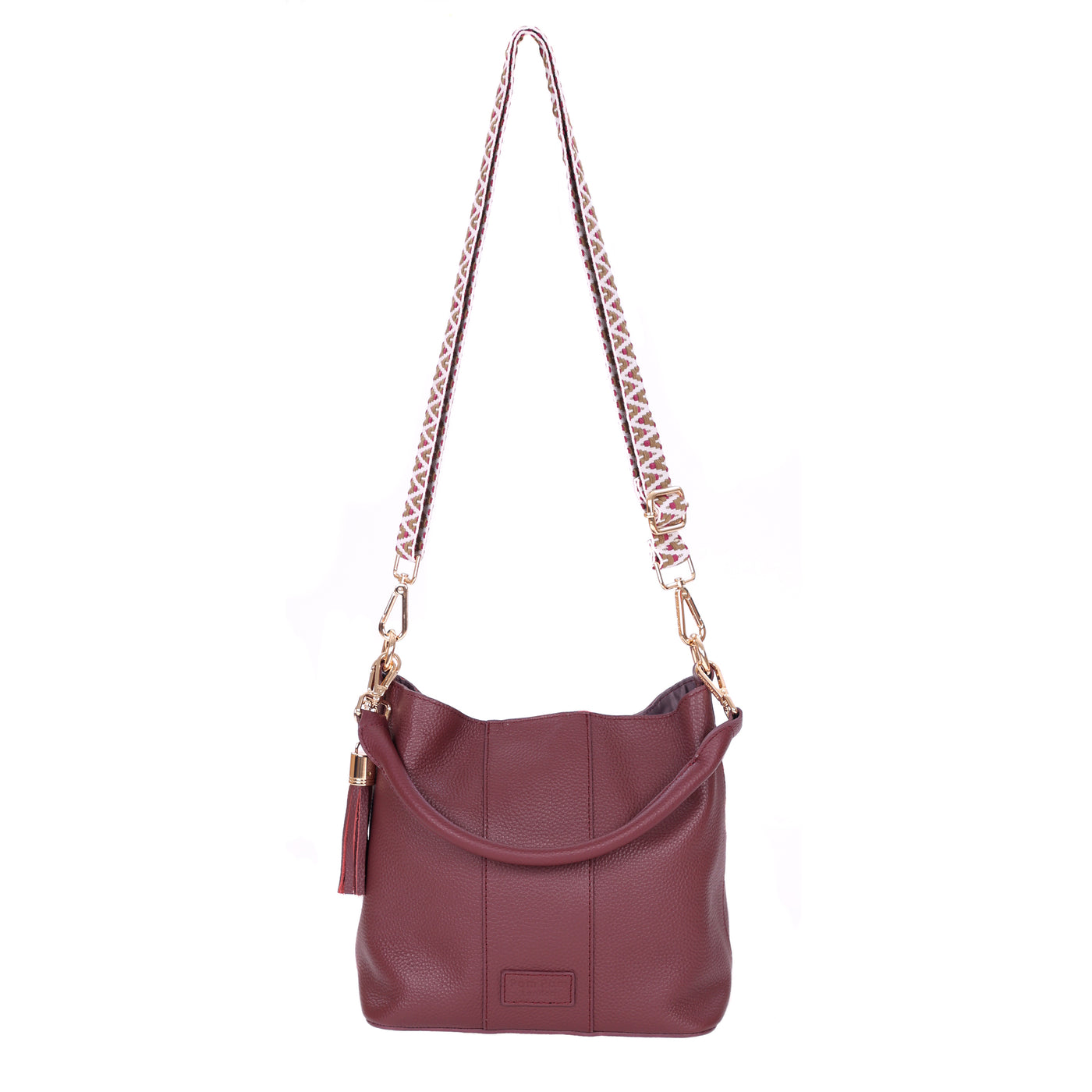 Lambeth Bag Deep Burgundy-Pom Pom London