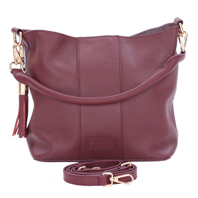 Lambeth Bag Deep Burgundy-Pom Pom London