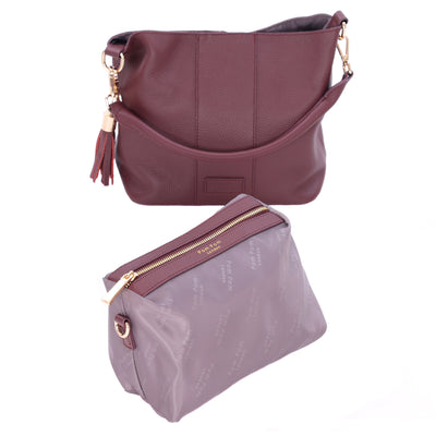 Lambeth Bag Deep Burgundy-Pom Pom London