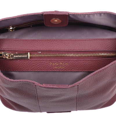 Lambeth Bag Deep Burgundy-Pom Pom London