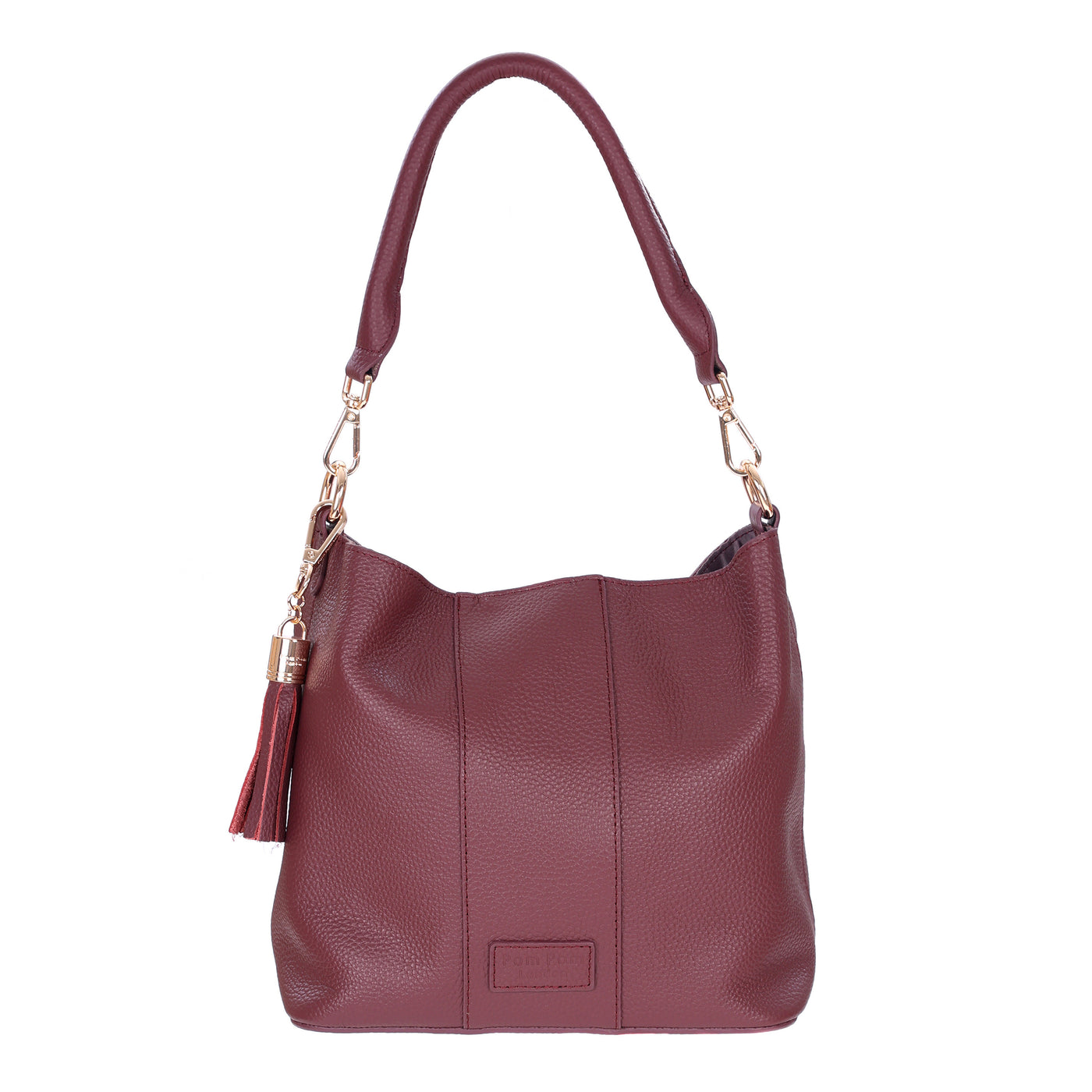 Lambeth Bag Deep Burgundy-Pom Pom London