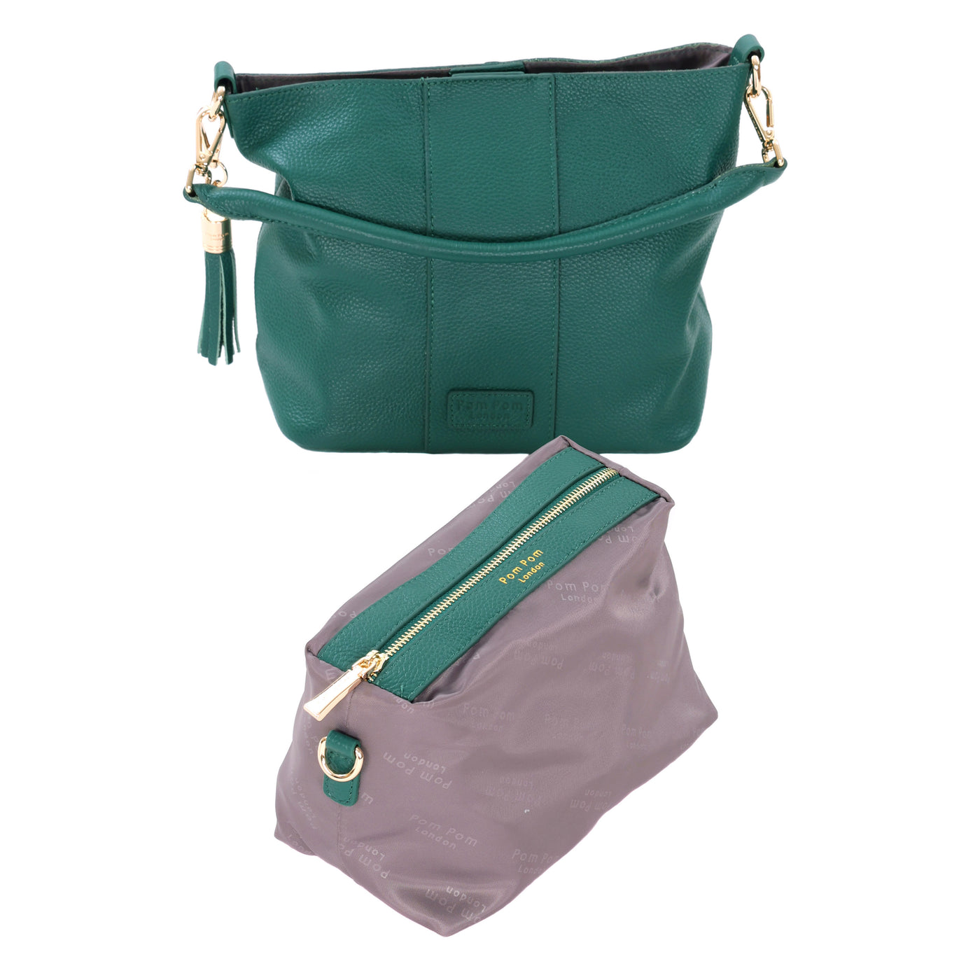 Lambeth Bag Madeira Green-Pom Pom London