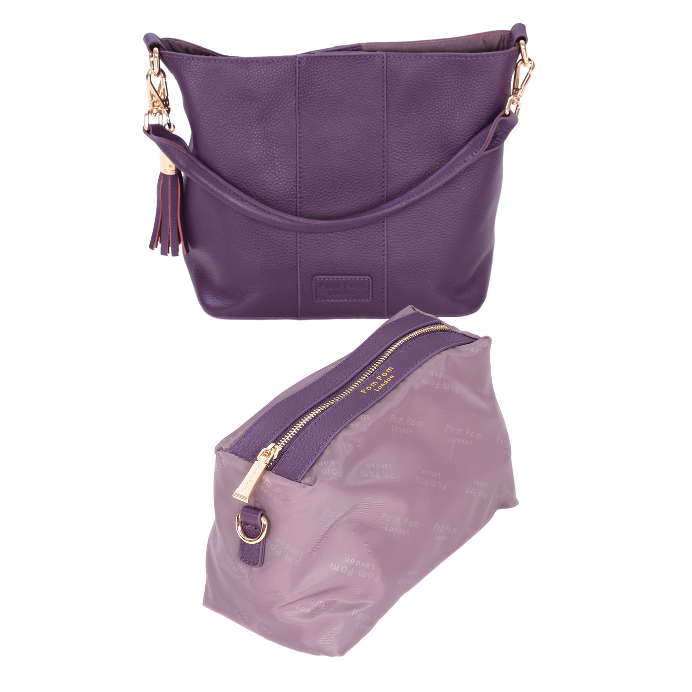 Lambeth Bag Purple Nightshade-Pom Pom London