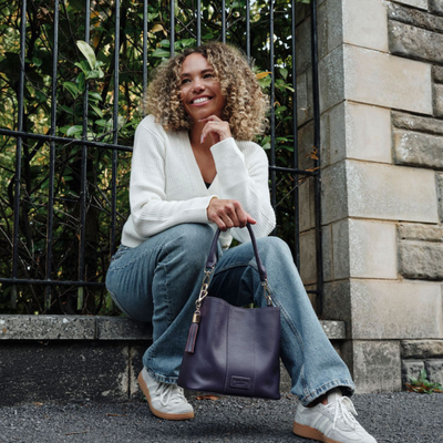 Lambeth Bag Purple Nightshade-Pom Pom London