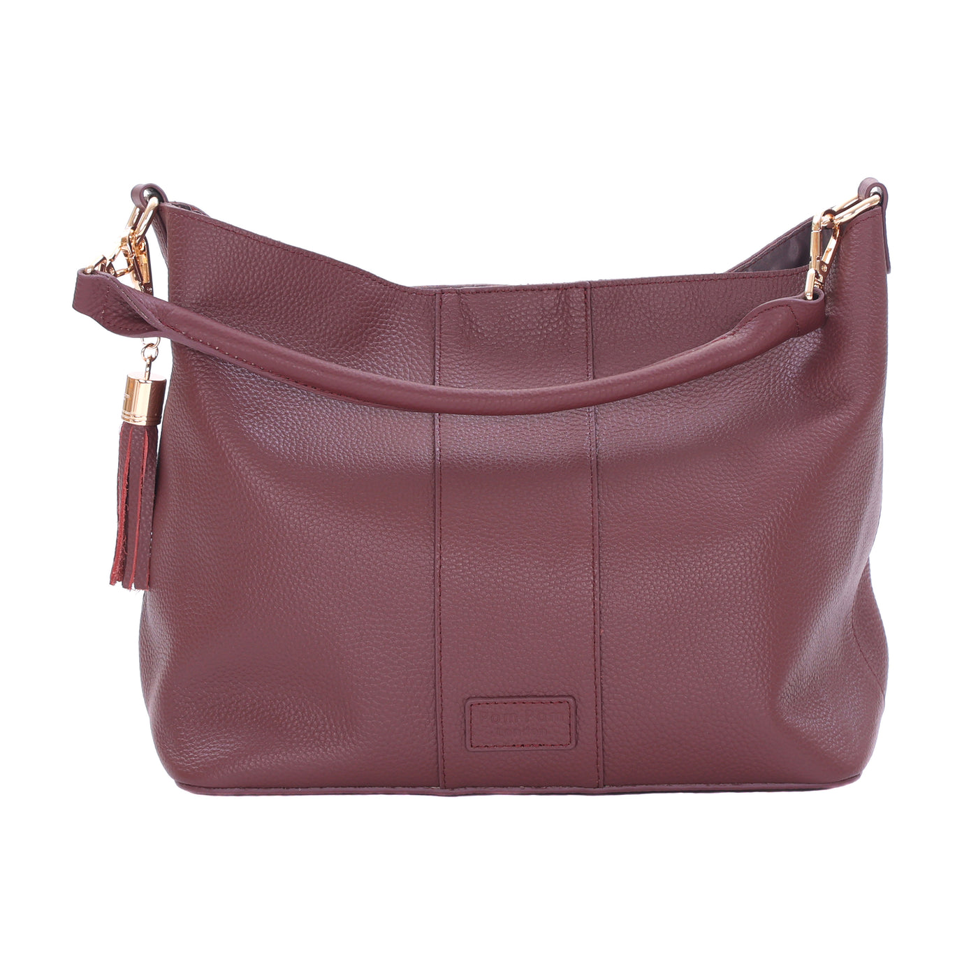 Lambeth Plus Bag Deep Burgundy-Pom Pom London