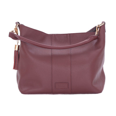 Lambeth Plus Bag Deep Burgundy-Pom Pom London