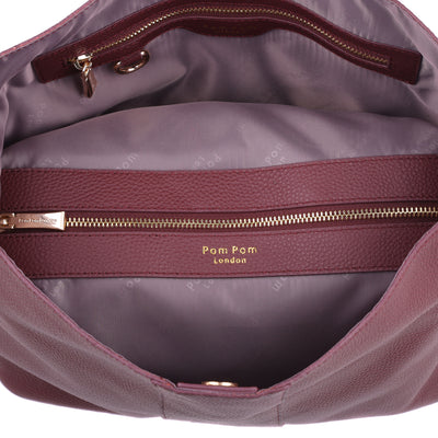 Lambeth Plus Bag Deep Burgundy-Pom Pom London