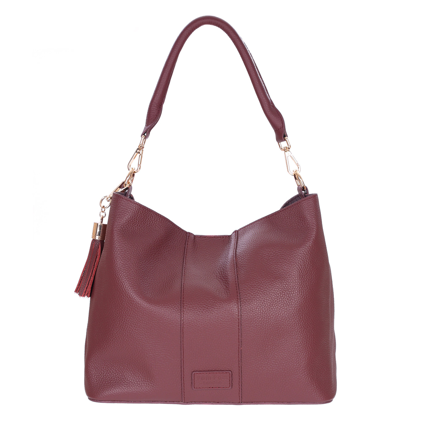 Lambeth Plus Bag Deep Burgundy-Pom Pom London