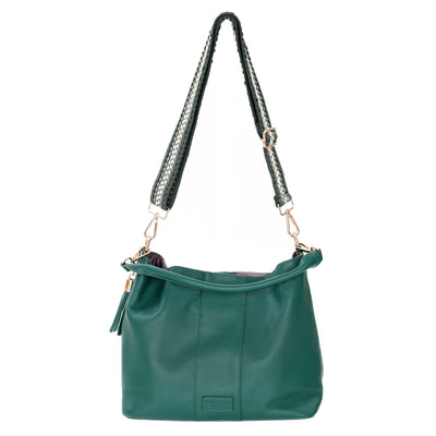 Lambeth Plus Bag Madeira Green-Pom Pom London
