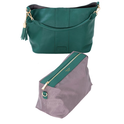 Lambeth Plus Bag Madeira Green-Pom Pom London
