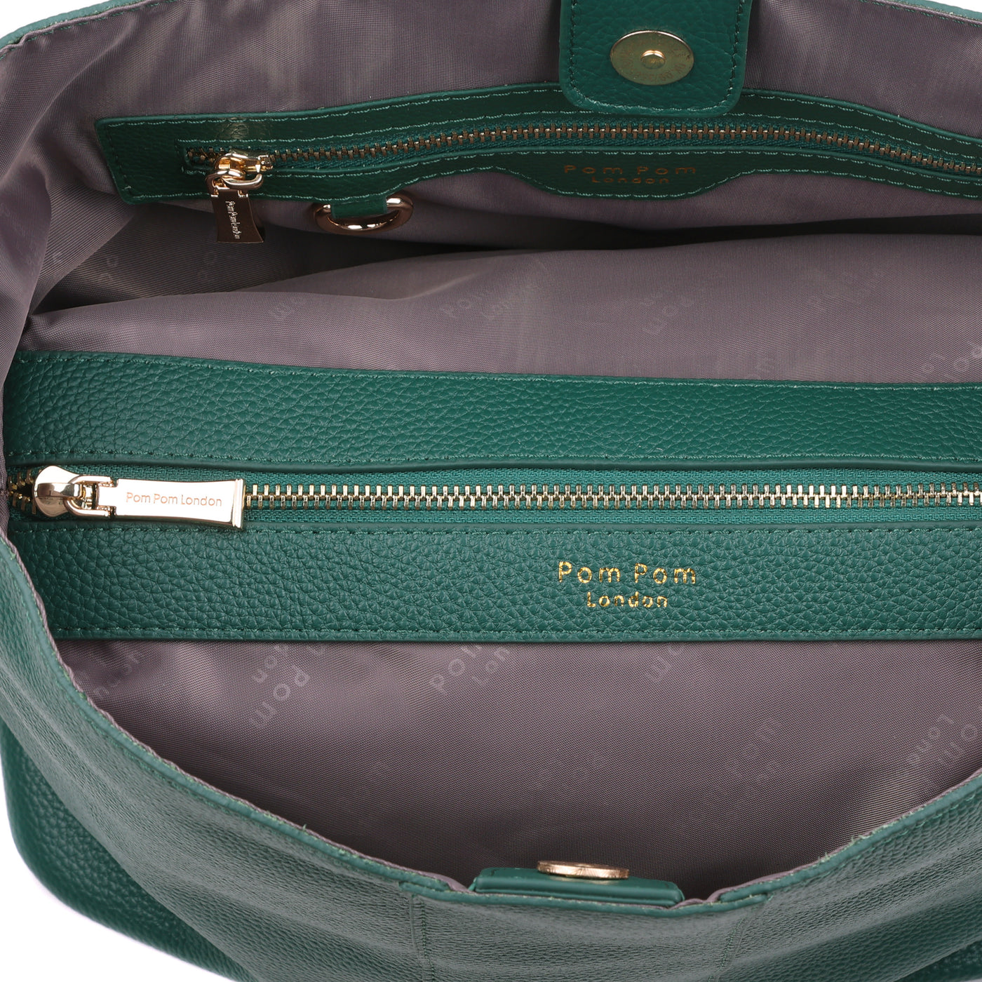 Lambeth Plus Bag Madeira Green-Pom Pom London