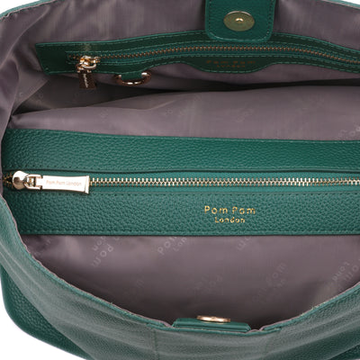 Lambeth Plus Bag Madeira Green-Pom Pom London